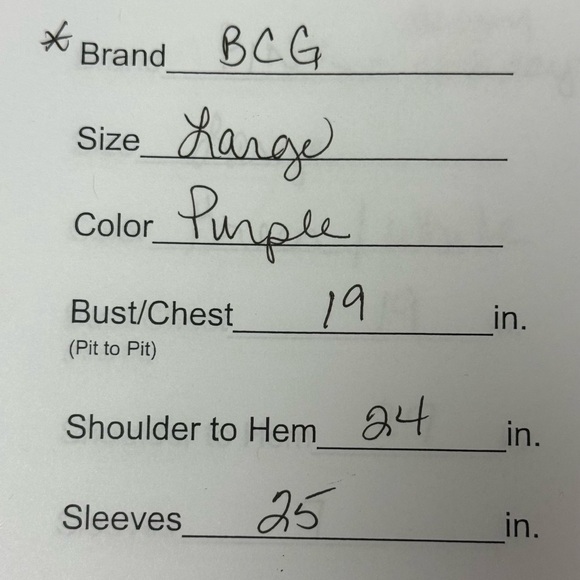 BCG Women’s L Purple Long Sleeve V-Neck Athletic Performance Top - Picture 6 of 6